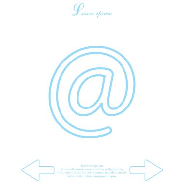 ticari düz simgesinin