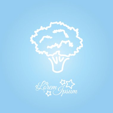 basit brokoli simgesi