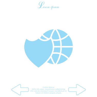 Dünya küre kalkan kutsal kişilerin resmi