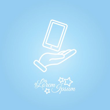 akıllı telefon el simgesi