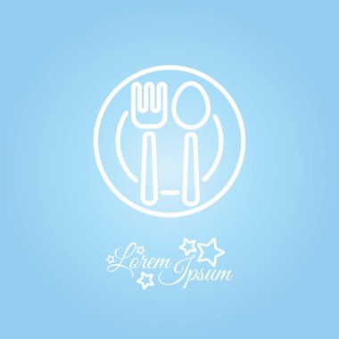 çatal bıçak takımı satırı simgesi