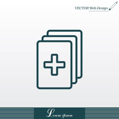 tıbbi kayıtları simgesi