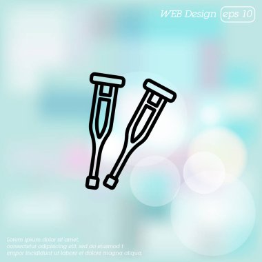 Koltuk değneği Web simgesi