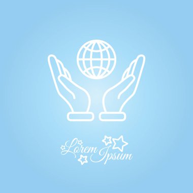 dünya eller Icons Set