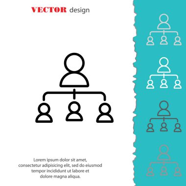 Yönetimi düz simgesini