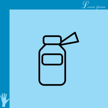 İlaç şişesi satırı simgesi