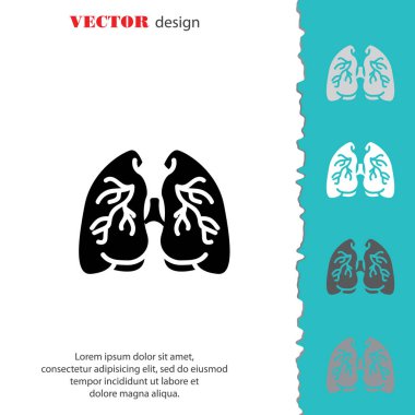 Akciğerler web simgesi