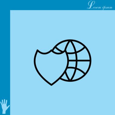 Dünya küre kalkan kutsal kişilerin resmi