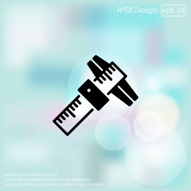 Destekleri düz simgesi