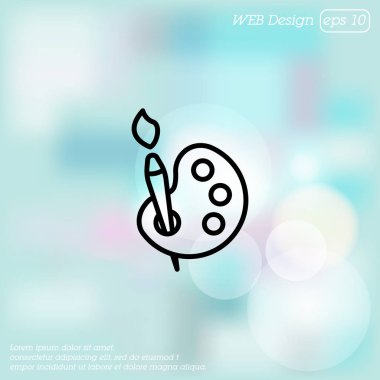 Fırça ve boya simgesi