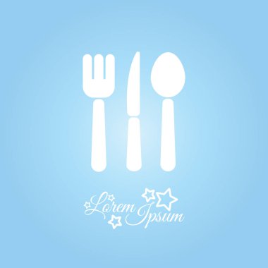 çatal bıçak takımı satırı simgesi