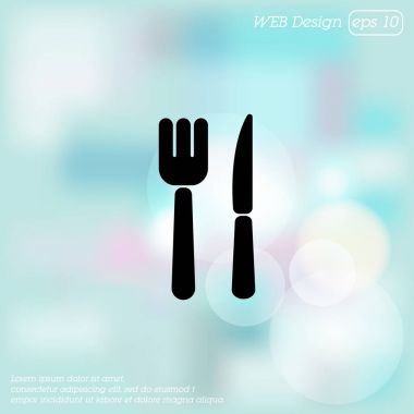 Çatal bıçak takımı web satırı simgesi