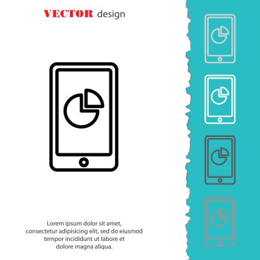 İş grafikleri simge ile Smartphone