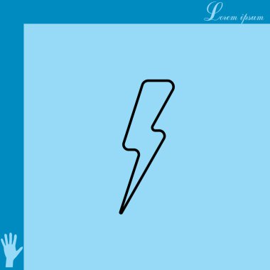 basit yıldırım ikonuna