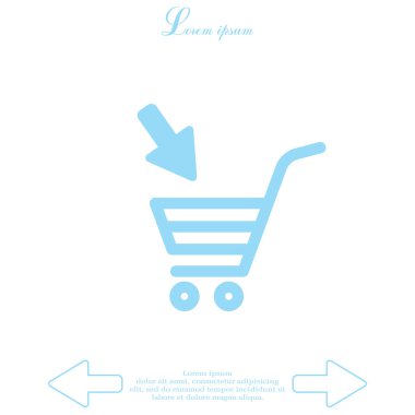 Alışveriş arabası simgesi