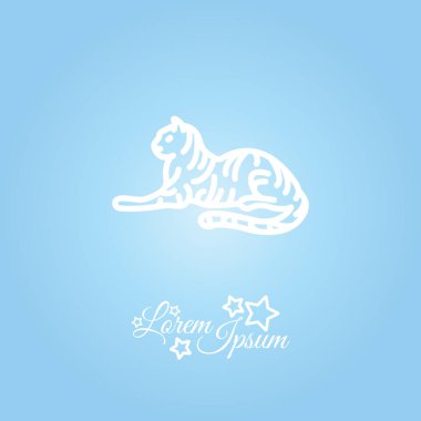 Kaplan vahşi hayvan simgesi