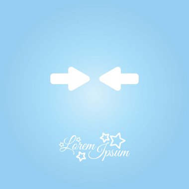 okları doğru satırı simgesi