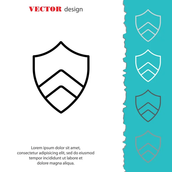 Shield line  icon — Stock Vector