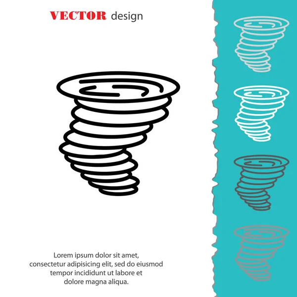 Kasırga Web simgesi — Stok Vektör