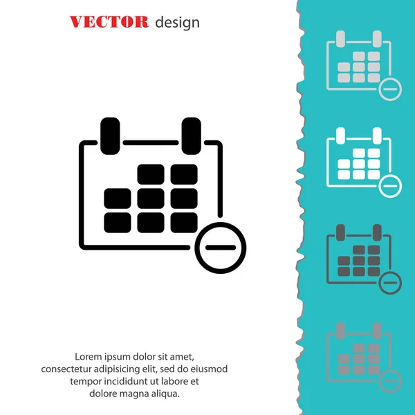 Icono de línea de calendario — Vector de stock