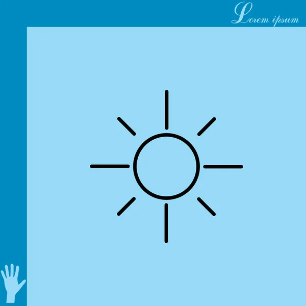 flat sun icon