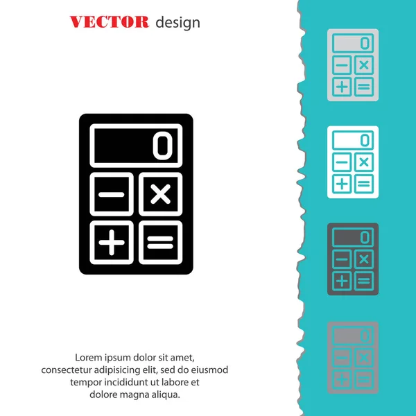 Calculatrice icône web — Image vectorielle