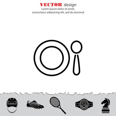 Tabak ve kaşık simgesi