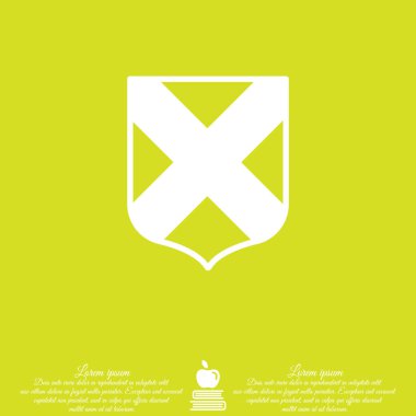 Düz simgesi ile kalkan