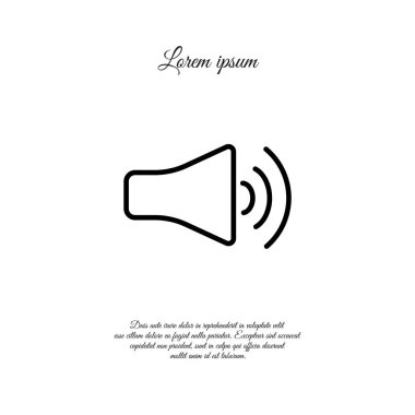 ses ayarı düz simgesi