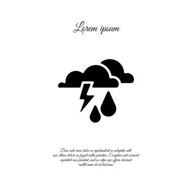 fırtına, bulutlar ve yağmur