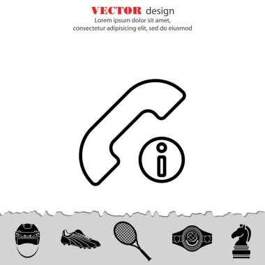 Bilgi arama düz simgesi