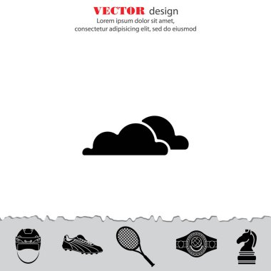 Web simgesi. Bulutlar