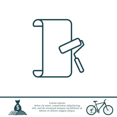 Silindir simgesiyle asılı duvar kağıdı