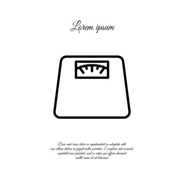 Ölçekler düz simgesi