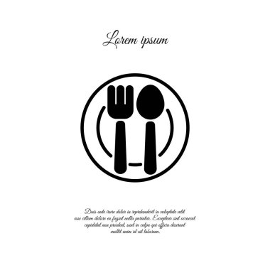 çatal bıçak takımları düz simgesi