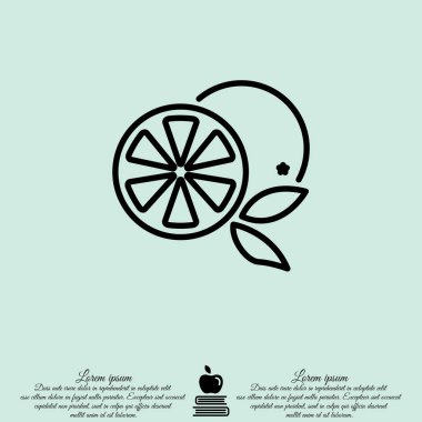 Turuncu yiyecek simgesi