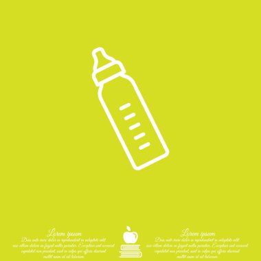 bebek şişe düz simgesi