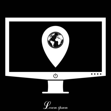 İşaretçi ekran düz simgesini göster