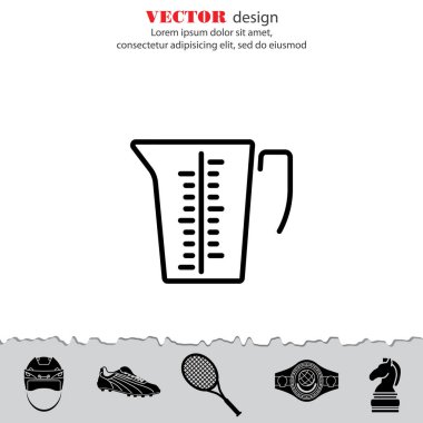 Ölçüm Kupası düz simgesi