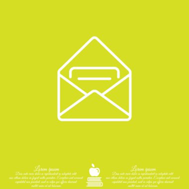 Alınan iletiyi düz simgesi