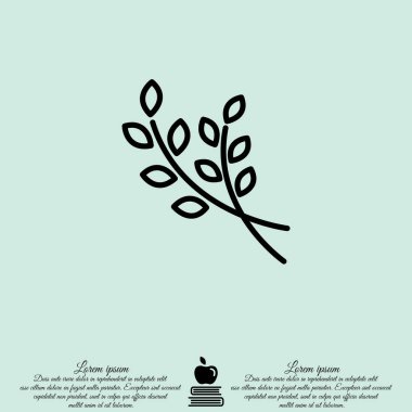 dalları basit simgesi