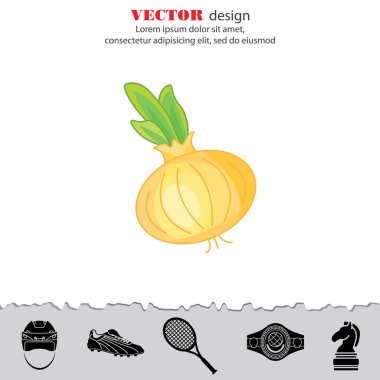 Soğan ampul düz simgesi