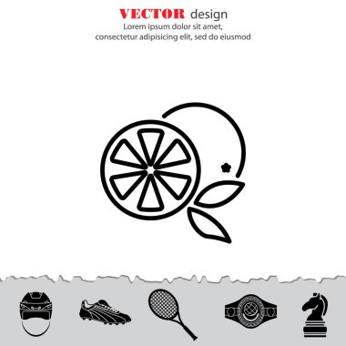 Turuncu yiyecek simgesi