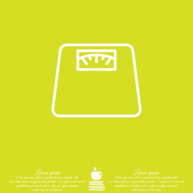 Ölçekler düz simgesi