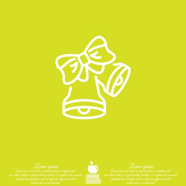 Çan yay düz simgesiyle