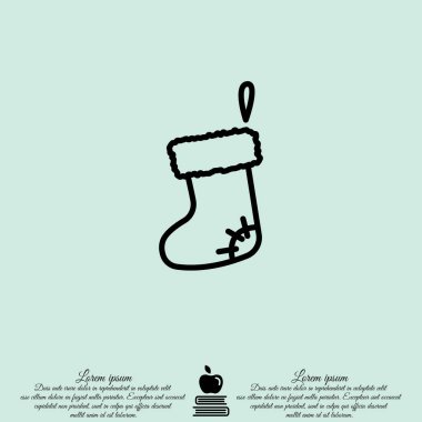 Noel çizme düz simgesi