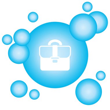 Evrak Çantası Düz Simgesi