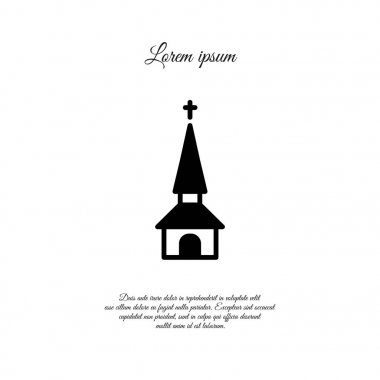 Kilise düz simgesi