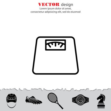 Ölçekler düz simgesi