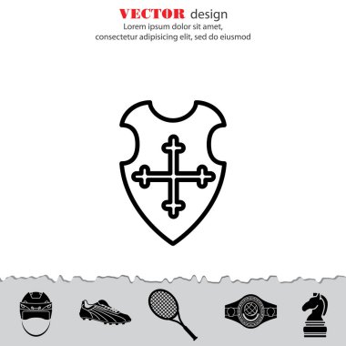 Düz simgesi ile kalkan